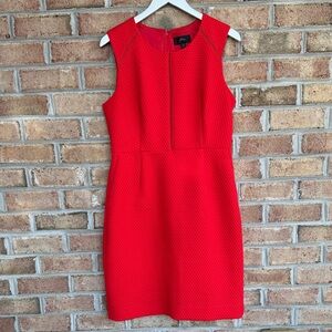 J Crew red matelasse Portfolio dress, perfect for holiday party, NWOT, size 12